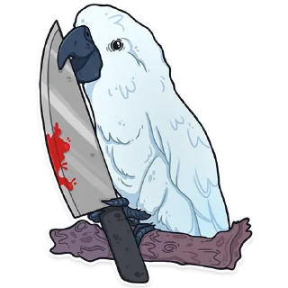🔪 emoji ПАПУГИ by @kotypic Telegram sticker 9 of 21