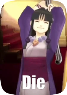 ☠️ emoji Ace Attorney web memes ( @luc1fffr) Telegram sticker 2 of 38