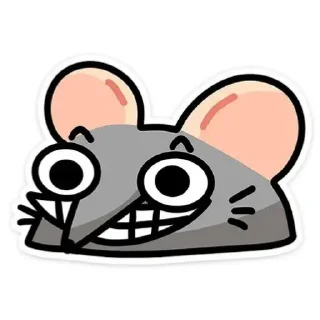 😁 emoji Крыска 🐭 Telegram sticker 8 of 78
