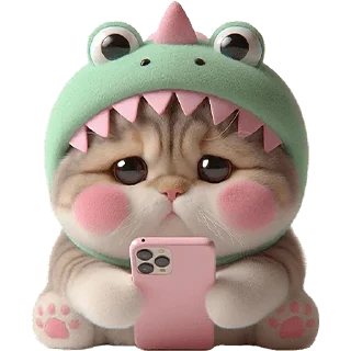🥺 emoji Дино-котики @Nyasticks Telegram sticker 12 of 42
