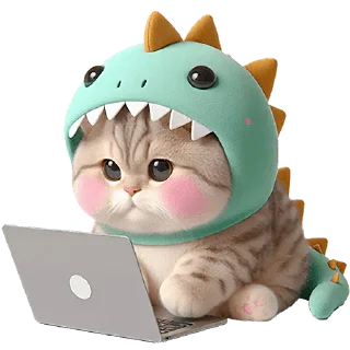 🤓 emoji Дино-котики @Nyasticks Telegram sticker 13 of 42