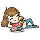 🍩 emoji Momoko Telegram sticker 13 of 35