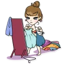👗 emoji Momoko Telegram sticker 15 of 35