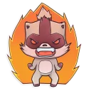 😡 emoji Jessie Racoon Telegram sticker 13 of 25