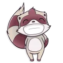 😁 emoji Jessie Racoon Telegram sticker 3 of 25