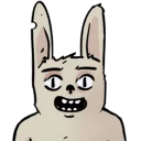 😀 emoji Кролик алкоголик Telegram sticker 15 of 16