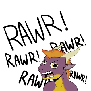 😡 emoji Rainbow Dragon Telegram sticker 24 of 28