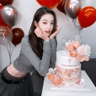 Sticker from wonyoung : hb2u ! fr @lomicor 🎂