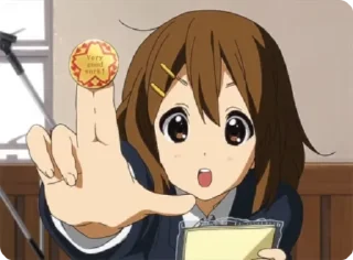 😃 emoji k-on!! Telegram sticker 15 of 46