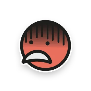😰 emoji Bouncy Ball Telegram sticker 6 of 33
