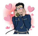 😍 emoji Fullmetal Alchemist Telegram sticker 5 of 40