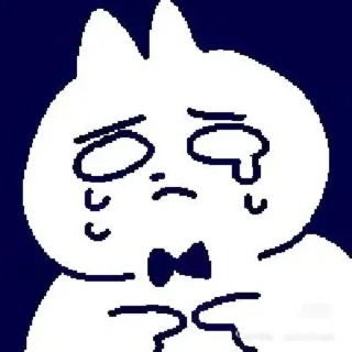 😥 emoji Funny Chinese Cat Telegram sticker 24 of 120