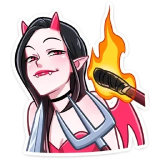 😃 emoji Дьяволица @TgStickeru Telegram sticker 13 of 52
