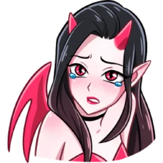 😭 emoji Дьяволица 2.0 Telegram sticker 7 of 47