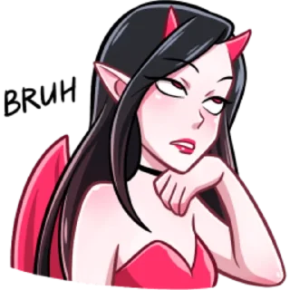 😒 emoji Дьяволица 2.0 Telegram sticker 10 of 47