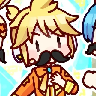 🌟 emoji ☆'Kagamine Len @shionwe ⊹ ᮫࣭﹆ֹ Telegram sticker 20 of 60
