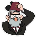 🎩 emoji Дядя Стэн :: @stickroom Telegram sticker 11 of 28