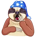 😴 emoji Sloth Telegram sticker 16 of 20