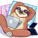 😴 emoji Sloth Telegram sticker 9 of 20