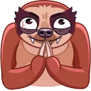 😈 emoji Sloth Telegram sticker 19 of 20