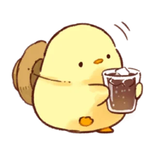 🧃 emoji Soft and Cute Chicks Summer @softandqt Telegram sticker 18 of 40
