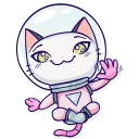👋 emoji Astro Kitty Telegram sticker 5 of 25