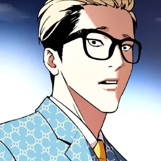 😨 emoji Lookism Telegram sticker 5 of 98