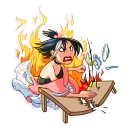 😡 emoji Modern Geisha Telegram sticker 20 of 40