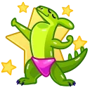 ⭐️ emoji Modern Dinosaur Telegram sticker 18 of 32