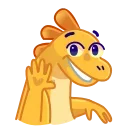 👋 emoji Modern Dinosaur Telegram sticker 5 of 32