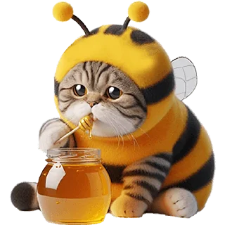 🍯 emoji Котик БиБи @Nyasticks Telegram sticker 13 of 42