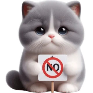 ❌ emoji Котик Грей @Nyasticks Telegram sticker 12 of 43