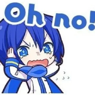 😧 emoji Kaito my bf Telegram sticker 17 of 45