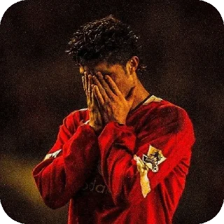 😔 emoji CR7? Telegram sticker 19 of 30