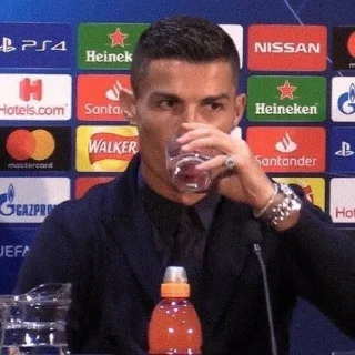 🤍 emoji @ckute : CR7. Telegram sticker 13 of 120