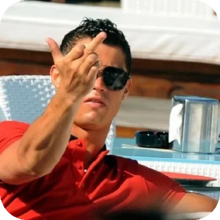 ✋ emoji CR7 Telegram sticker 7 of 21