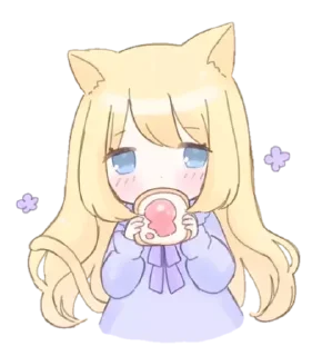 Sticker from ᜊ:neko ˖⋅「 @wexsavi  」