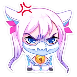 😠 emoji Сонна Мун без текста @stickers_vk Telegram sticker 13 of 48