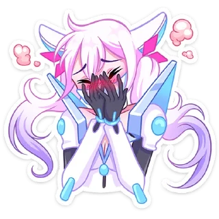 🫣 emoji Сонна Мун без текста @stickers_vk Telegram sticker 17 of 48