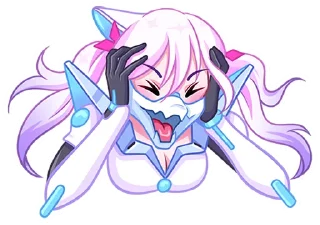🤯 emoji Сонна Мун без текста @stickers_vk Telegram sticker 7 of 48