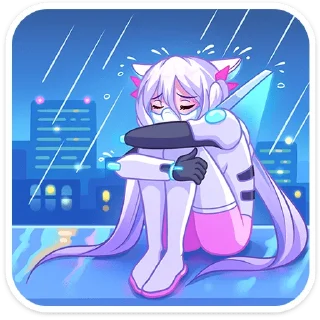 😭 emoji Сонна Мун от @TgSticker Telegram sticker 20 of 48