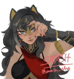 ⭐️ emoji Dehya @itsgensharts Telegram sticker 20 of 25