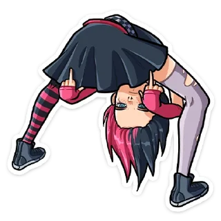 🖕 emoji Линка :: @stickroom Telegram sticker 5 of 48