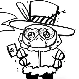 🕯 emoji гондон с усами Telegram sticker 14 of 29