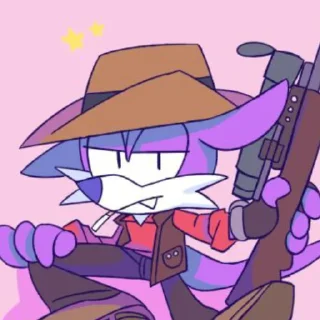 😑 emoji Fang The Sniper. Telegram sticker 18 of 24