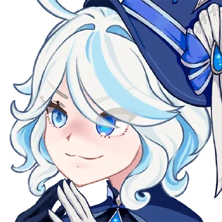 😏 emoji Furina de Fontaine Telegram sticker 14 of 19