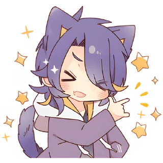 🤘 emoji Весёлый-кун @Nyasticks Telegram sticker 20 of 41