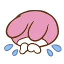 😭 emoji @kotletovvemoji | My Melody Telegram sticker 10 of 40