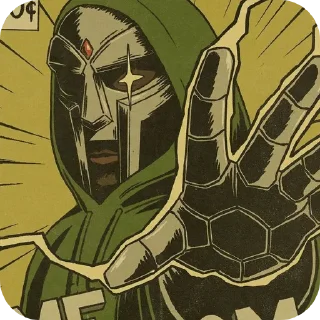 🤚 emoji MF DOOM • @Earth928B Telegram sticker 10 of 50