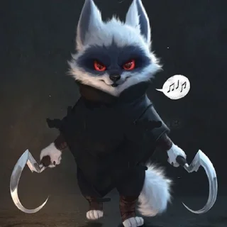 🦄 emoji Волк(Смерть) Telegram sticker 13 of 20